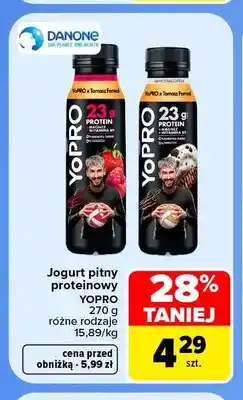 Carrefour Jogurt pitny proteinowy YoPRO oferta