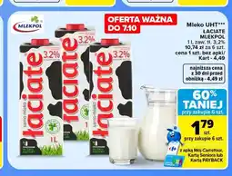 Carrefour Mleko UHT Łaciate Mlekpol 3,2% oferta