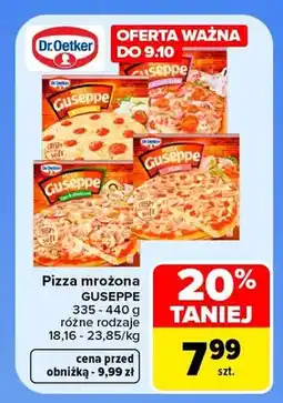 Carrefour Pizza mrożona Guseppe Dr. Oetker oferta