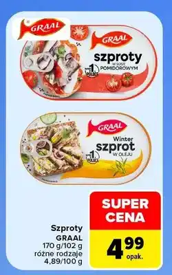 Carrefour Szproty w sosie pomidorowym Graal oferta