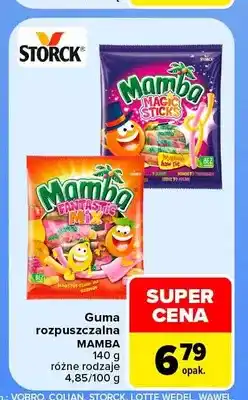 Carrefour Guma rozpuszczalna Mamba Magic Sticks oferta