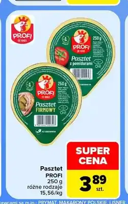 Carrefour Pasztet z pomidorami Profi oferta