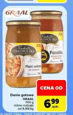 Carrefour Danie gotowe fasolka po bretońsku z kiełbasą Graal oferta