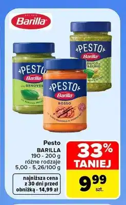 Carrefour Pesto Barilla oferta