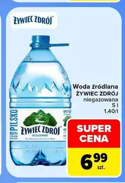 Carrefour Woda źródlana niegazowana Żywiec Zdrój oferta