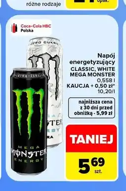 Carrefour Napój energetyzujący Classic Mega Monster oferta