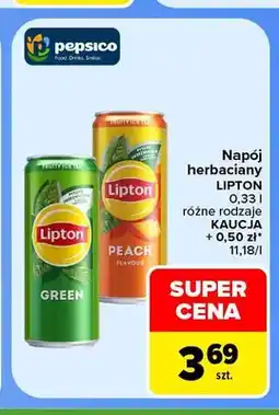 Carrefour Napój herbaciany Lipton Green oferta