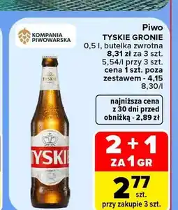Carrefour Piwo Tyskie Gronie oferta