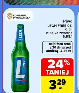 Carrefour Piwo bezalkoholowe Lech oferta