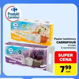 Carrefour Papier toaletowy Carrefour 8-pak 3-warstwowy oferta