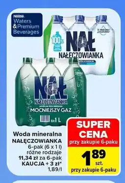 Carrefour Woda mineralna Nałęczowianka 6-pak oferta
