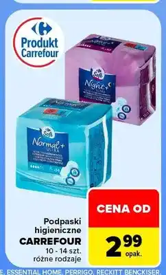 Carrefour Podpaski higieniczne Ultra Night+ Carrefour oferta