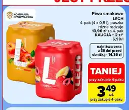 Carrefour Piwo smakowe Lech 4-pak oferta