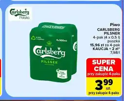 Carrefour Piwo Carlsberg Pilsner 4-pak oferta
