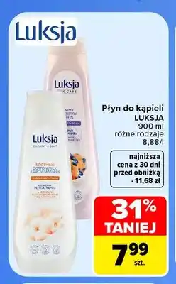 Carrefour Płyn do kąpieli Luksja oferta