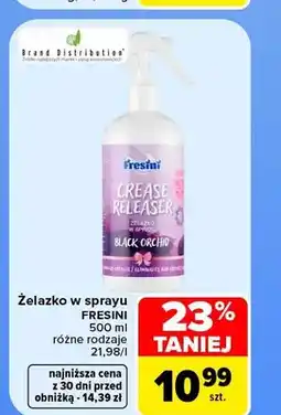 Carrefour Żelazko w sprayu Fresini oferta