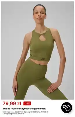 Top do jogi slim szybkoschnący damski 4F