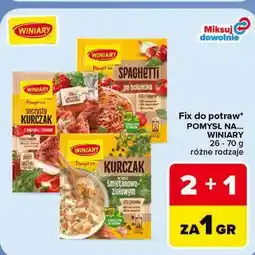 Carrefour Fix do potraw Pomysł na... Winiary oferta