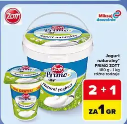 Carrefour Jogurt naturalny Primo Zott oferta