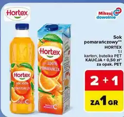 Carrefour Sok pomarańczowy Hortex oferta