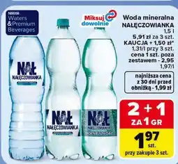 Carrefour Woda mineralna Nałęczowianka oferta