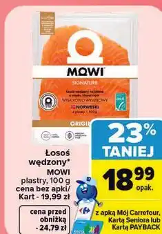 Carrefour Łosoś wędzony MOWI oferta