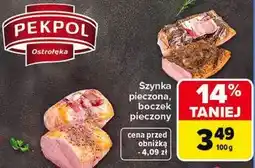 Carrefour Szynka pieczona, boczek pieczony Pekpol oferta