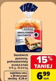 Carrefour Sandwich pszenny, pełnoziarnisty SCHULSTAD oferta
