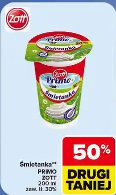 Carrefour Śmietanka Primo Zott oferta