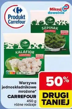 Carrefour Warzywa jednoskładnikowe mrożone Carrefour oferta