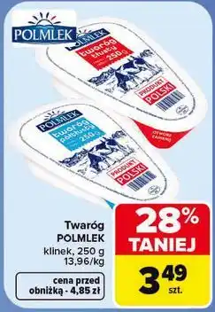 Carrefour Twaróg Polmlek klinek oferta