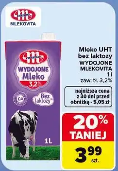 Carrefour Mleko UHT bez laktozy Wydojone Mlekovita oferta