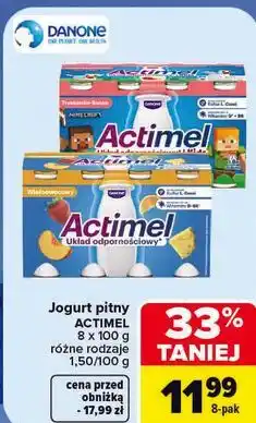 Carrefour Jogurt pitny Actimel oferta