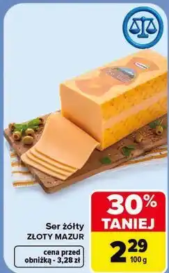 Carrefour Ser żółty Złoty Mazur oferta