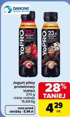 Carrefour Jogurt pitny proteinowy YoPRO oferta