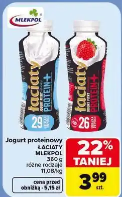 Carrefour Jogurt proteinowy Łaciaty Mlekpol oferta