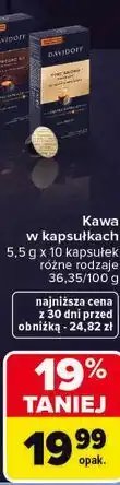 Carrefour Kawa w kapsułkach Davidoff oferta