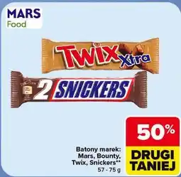 Carrefour Batony marek: Mars, Bounty, Twix, Snickers oferta
