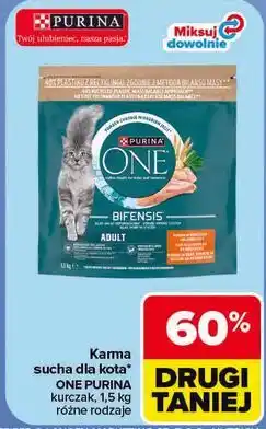 Carrefour Karma sucha dla kota One Purina oferta