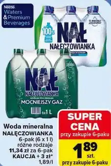 Carrefour Woda mineralna NAŁĘCZOWIANKA 6-pak (6 x 1 l) oferta