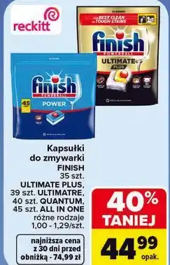 Carrefour Kapsułki do zmywarki Finish oferta