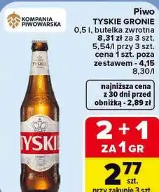 Carrefour Piwo Tyskie Gronie oferta