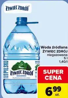 Carrefour Woda źródlana ŻYWIEC ZDRÓJ niegazowana oferta