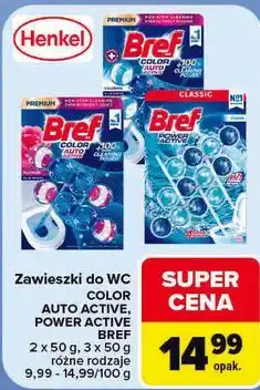 Carrefour Zawieszki do WC Color Auto Active, Power Active Bref oferta