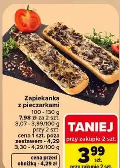 Carrefour Zapiekanka z pieczarkami oferta
