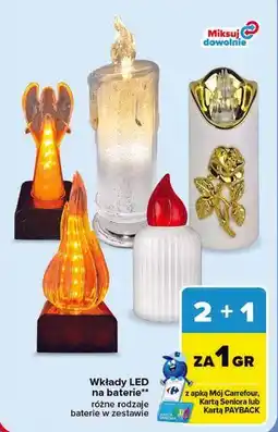 Carrefour Wkłady LED na baterie oferta