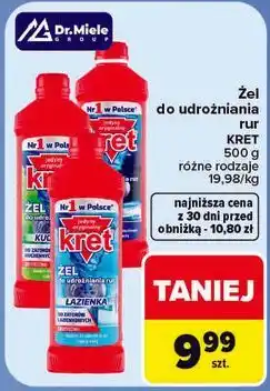 Carrefour Żel do udrożniania rur Kret oferta