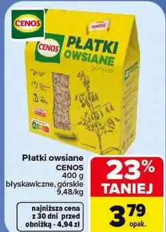 Carrefour Płatki owsiane Cenos oferta