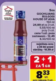 Carrefour Sos Gochujang Bulgogi House of Asia oferta