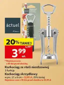 Auchan Korkociąg ze stali nierdzewnej oferta